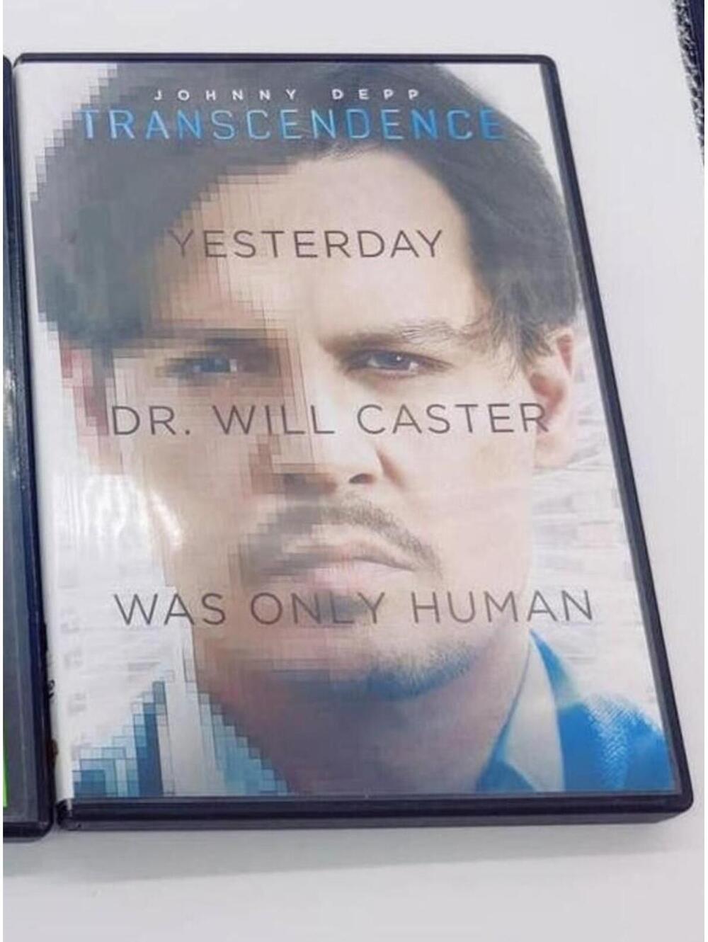 Transcendence DVD Movie Starring Johnny Depp Sci-Fi Thriller